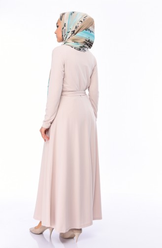 Robe Hijab Beige 19046-01