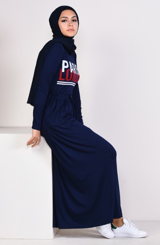 Robe Hijab Bleu Marine 4206-03