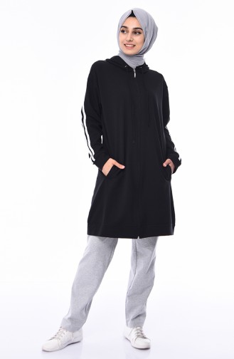 Lace Up Tracksuit 19009-01 Black 19009-01