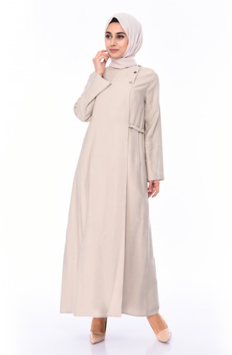 Linen Abaya 6824-01 Mink 6824-01