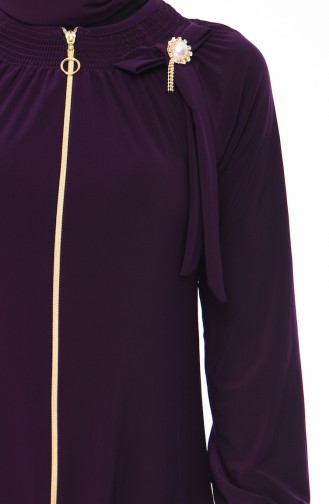 Plum Abaya 9034-01