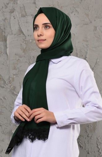 شال أخضر داكن 13002-10