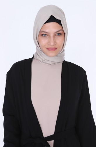 Abaya Elbise İkili Takım 7836-01 Siyah 7836-01