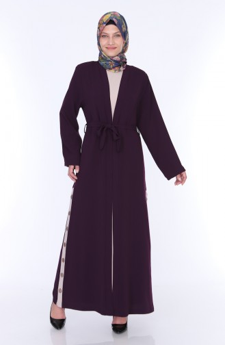 Abaya Dress Double Suit 7836-03 Plum 7836-03