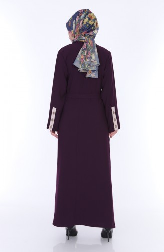 Abaya Dress Double Suit 7836-03 Plum 7836-03