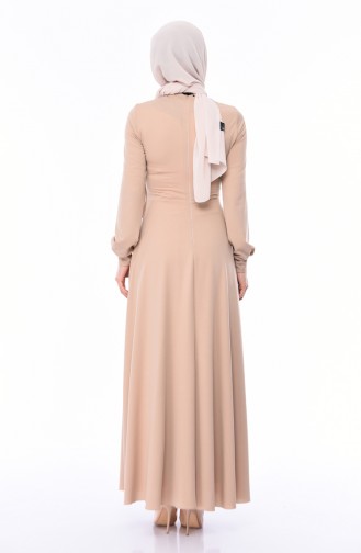 Robe Hijab Beige 0157-02