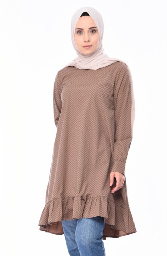 Frilly Tunic 1244-03 Mink 1244-03
