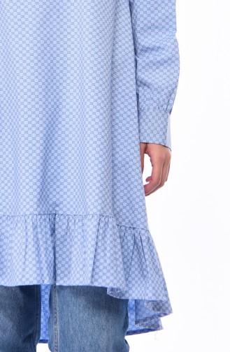 Frilly Tunic 1244-06 Blue 1244-06