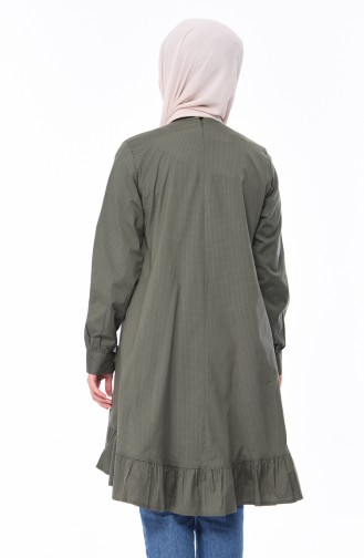 Gemusterte Tunika 1245-07 Khaki 1245-07