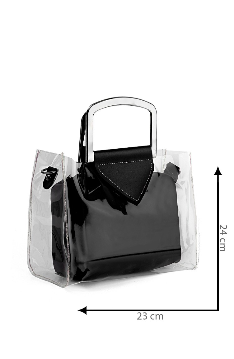 Black Shoulder Bag 10616SI Sefamerve