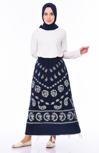 Navy Blue Skirt 0200-05