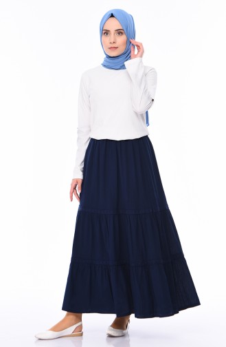 Navy Blue Skirt 0220-02