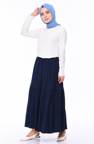 Navy Blue Skirt 0220-02