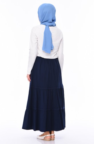 Navy Blue Skirt 0220-02