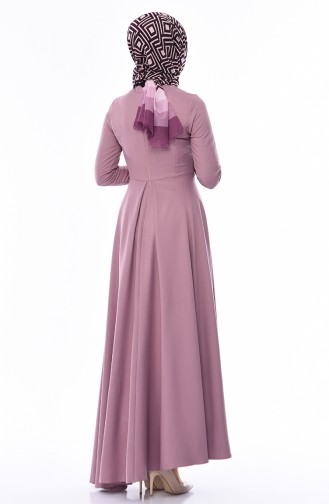Asymmetrisches Kleid 4055-10 Lila 4055-10