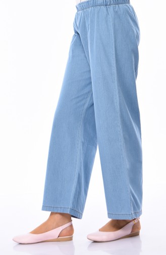 Denim Elastic Trousers 2818-01 Ice Blue 2818-01