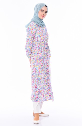 Polka Dot Long Tunic 9069-01 Pink 9069-01