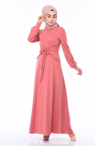 Belted Dress 0157-04 Dried Rose 0157-04