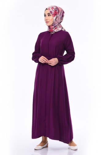 Purple Hijab Dress 0002-02