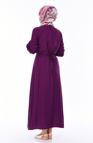 Purple Hijab Dress 0002-02