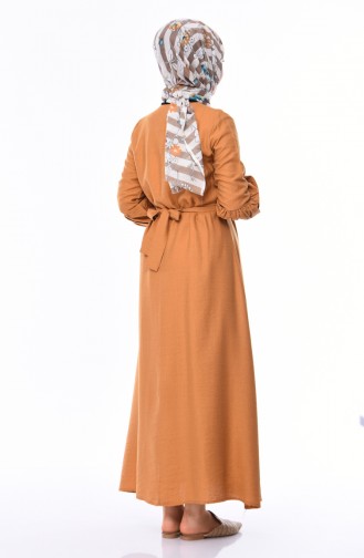 Mustard Hijab Dress 0002-04
