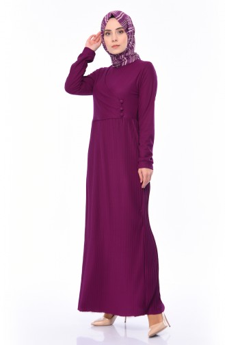 Lila Hijab Kleider 4083-06