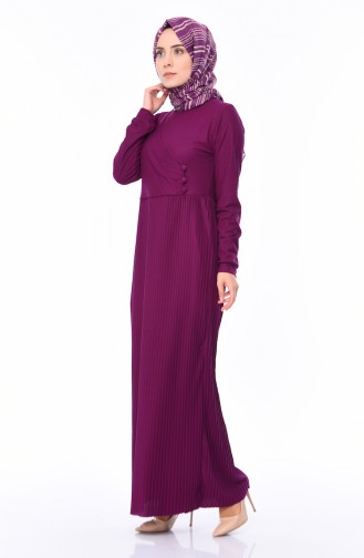 Lila Hijab Kleider 4083-06