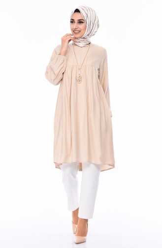 Plated necklace Tunic 2380-03 Beige 2380-03