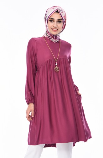 Plated necklace Tunic 2380-05 dry Rose 2380-05