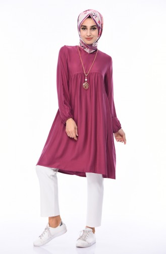 Plated necklace Tunic 2380-05 dry Rose 2380-05