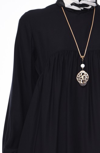 Plated necklace Tunic 2380-09 Black 2380-09