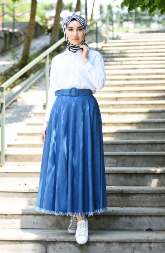 Denim Blue Skirt 3279-01