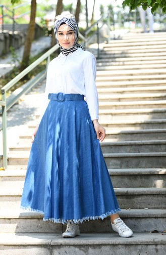 Denim Blue Skirt 3279-01