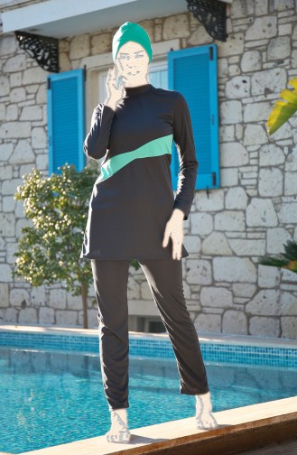 Light Black Swimsuit Hijab 1910-01