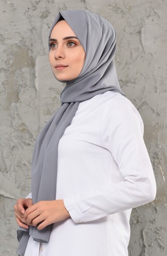  Châle Mousseline Simple 13001-14 Gris 13001-14