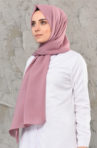Düz Krinkıl Krep Şal 13003-13 Eflatun