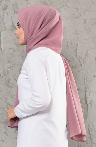 Düz Krinkıl Krep Şal 13003-13 Eflatun