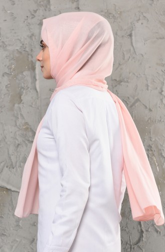 Plain Cotton Shawl 13009-02 Powder Pink 13009-02