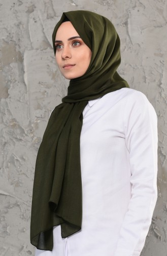 Plain Cotton Shawl 13009-03 Khaki 13009-03