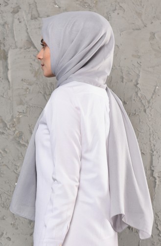 Plain Cotton Shawl 13009-04 Gray 13009-04