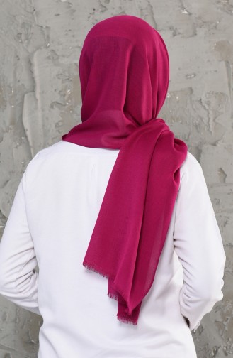 Plain Cotton Shawl 13009-12 Fuchsia 13009-12