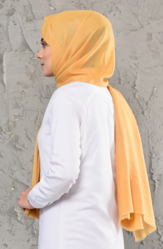 Plain Cotton Shawl 13009-27 Mustard 13009-27