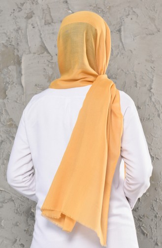 Plain Cotton Shawl 13009-27 Mustard 13009-27