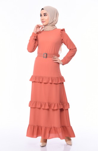 Belt Frilly Dress 1192-05 Onion Shell 1192-05