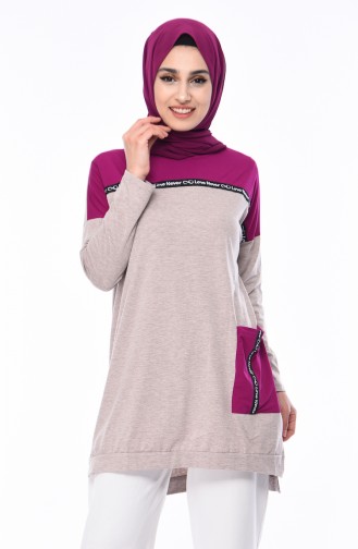 Sports Tunic with Pockets 4437-05 Mink 4437-05