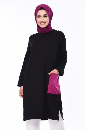 Sports Tunic with Pockets 4440-01 Black 4440-01