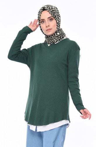 Fitilli Tunik 8105-11 Yeşil