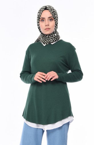 Fitilli Tunik 8105-11 Yeşil