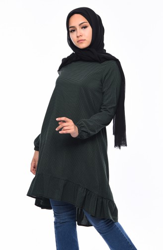 Ruffle Tunic 1200-06 dark Green 1200-06