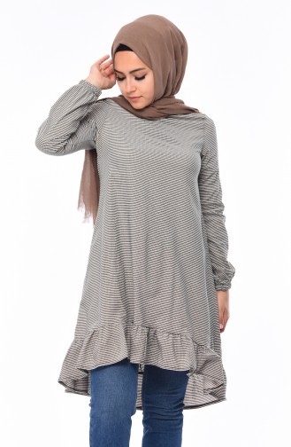 Ruffle Tunic 1200-07 Mink 1200-07